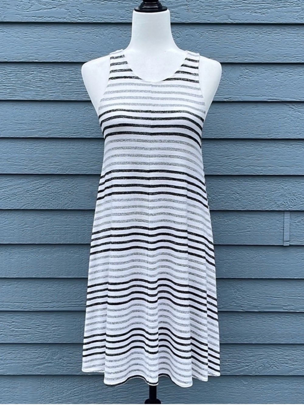 Wilfred Free by Aritzia striped Rosa drape dress